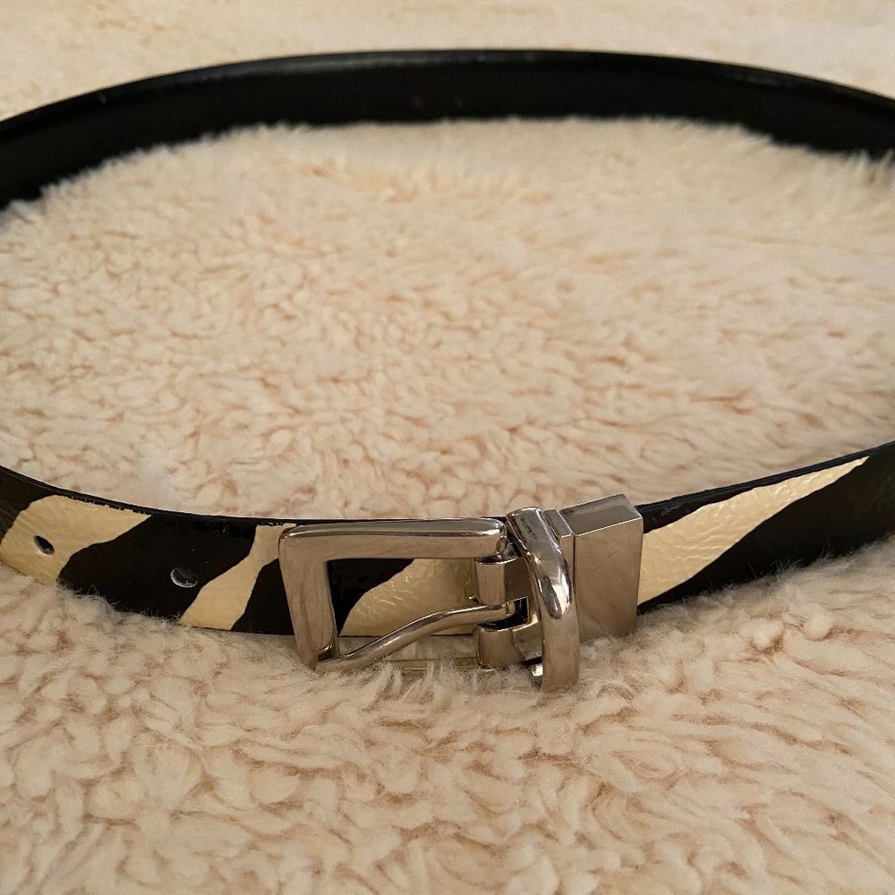 Zebra Pattern Belt